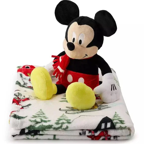 Mickey and Friends Blanket Buddy 2 pc Set PLUSH NWT - Picture 3 of 4